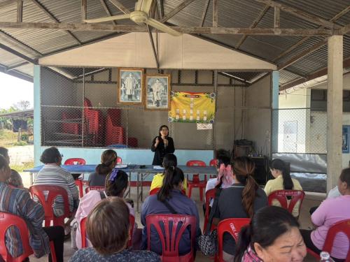 สำนักงานพัฒนาชุมชนอำเภอนาเยีย จัดประชุมโครงการส่งเสริมและพัฒนาอาชีพตามแนวทางสัมมาชีพชุมชน กิจกรรมสร้างสัมมาชีพชุมชนครัวเรือนที่ไ้ด้รับผลกระทบด้านอาชีพและรายได้ที่มีศักยภาพและสามารถพัฒนาได้